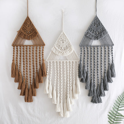 Handwoven Home Decor Triangle Dream Catcher Pendant