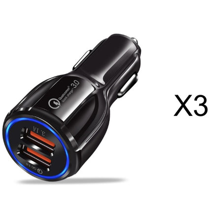 Quick Charge 3.0 Car Charger For Mobile Phone Dual Usb Car Charger Qualcomm Qc 3.0 Fast Charging Adapter Mini Usb Car Charger