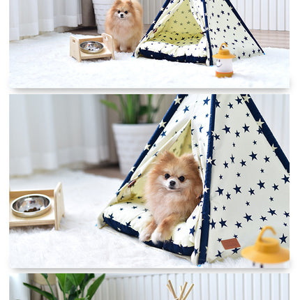 Portable Washable Pet Tent Dog Bed Cat Toy House