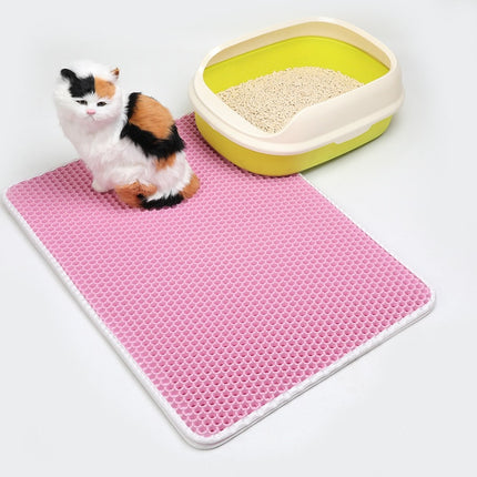 Pet Cat Litter Mat Pet Supplies EVA Double Cat Litter Mat