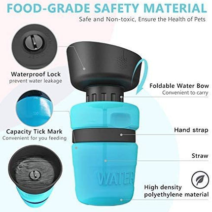 Pet Outdoor Foldable Bottle Dog Travel Water Bottle Dog Water Dispenser