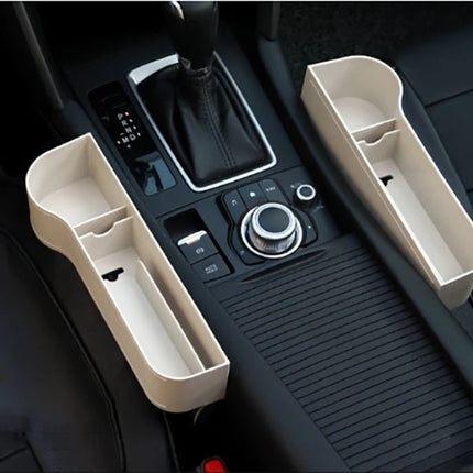 PU Car Organizer Seat Gap Storage Box Car Seat Side Slit for Wallet Phone Coins Cigarette Keys Cards Car Accessories