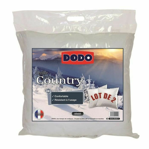 Pillow DODO Country White 60 x 60 cm (2 Units)