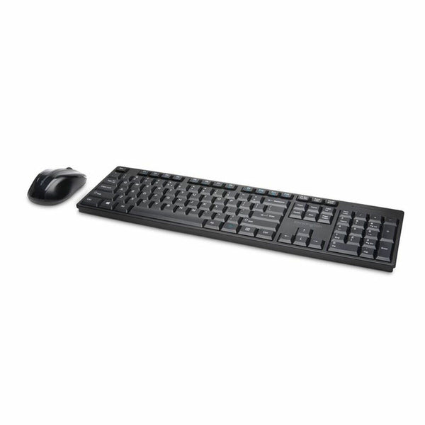 Keyboard and Wireless Mouse Kensington K75230ES Black Spanish Spanish Qwerty QWERTY