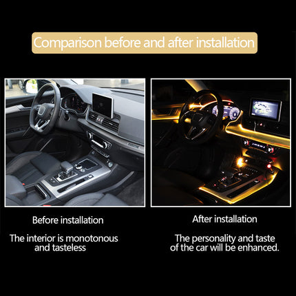 Car Fiber Optic Ambient Light Modified Car Interior Cool Light APP Rhythm Light