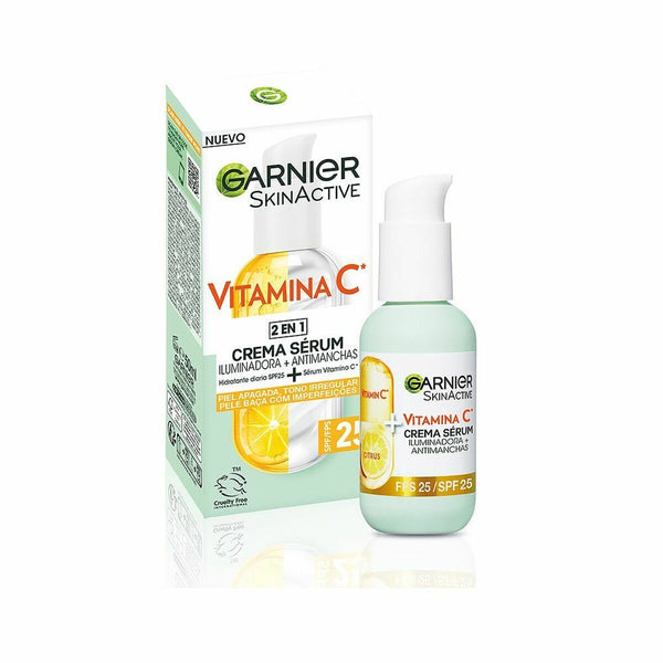 Cream + Serum Garnier Skinactive Vitamina C Spf 25 50 ml