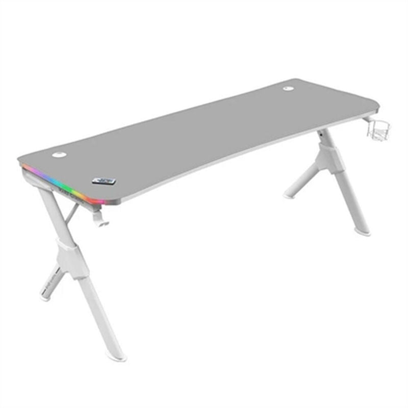 Desk Mars Gaming MGDXLRGBW LED RGB White Steel 160 x 60 cm