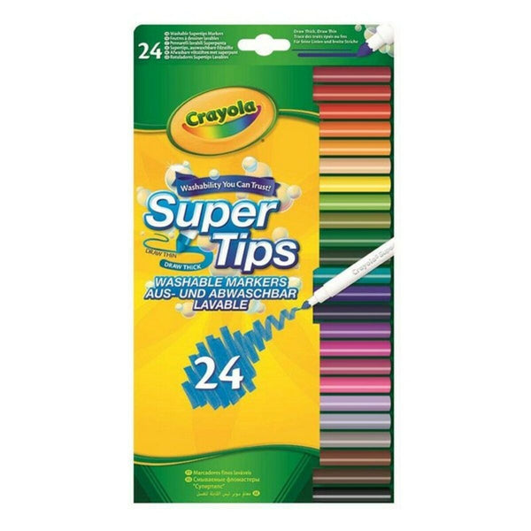 felt-tip pens Crayola B01BF6F20K Washable (24 uds)