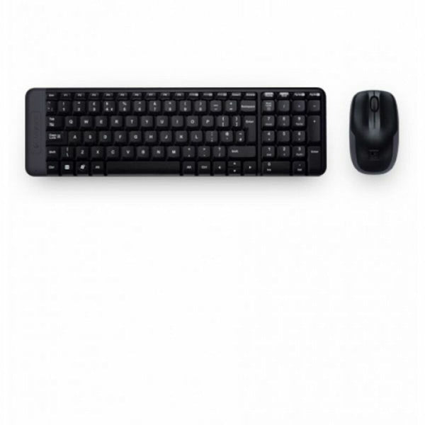 Keyboard and Wireless Mouse Logitech 920-003159 Black Spanish Qwerty