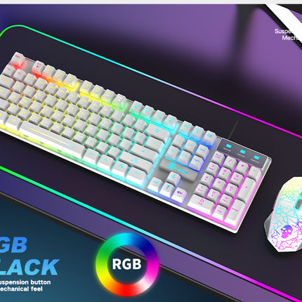 Kuiying T6RGB Luminous Keyboard And Mouse Set