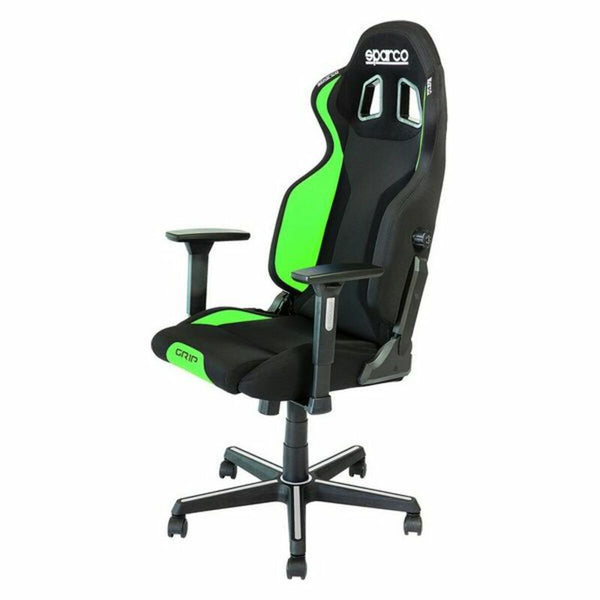 Gaming Chair Sparco Black/Green 150º Black Multicolour