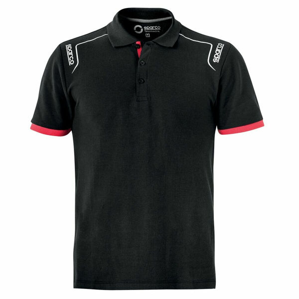 Men’s Short Sleeve Polo Shirt Sparco S02407NR4XL Black