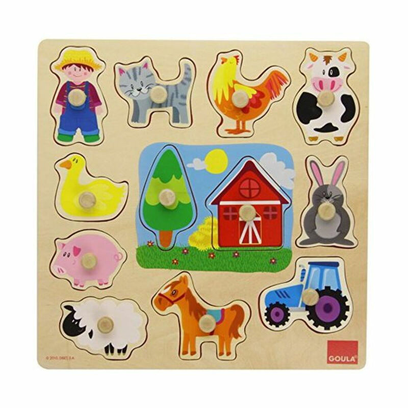 Child's Wooden Puzzle Goula 53025 (12 pcs)