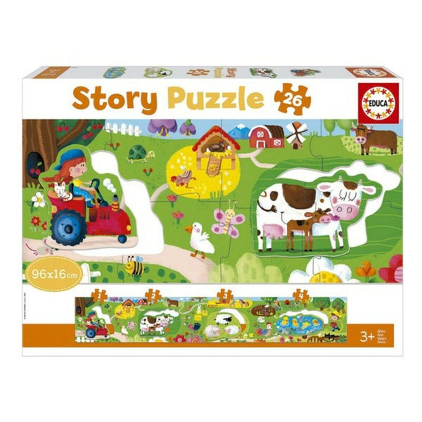 Baby Farm Puzzle Story Educa (26 pcs)