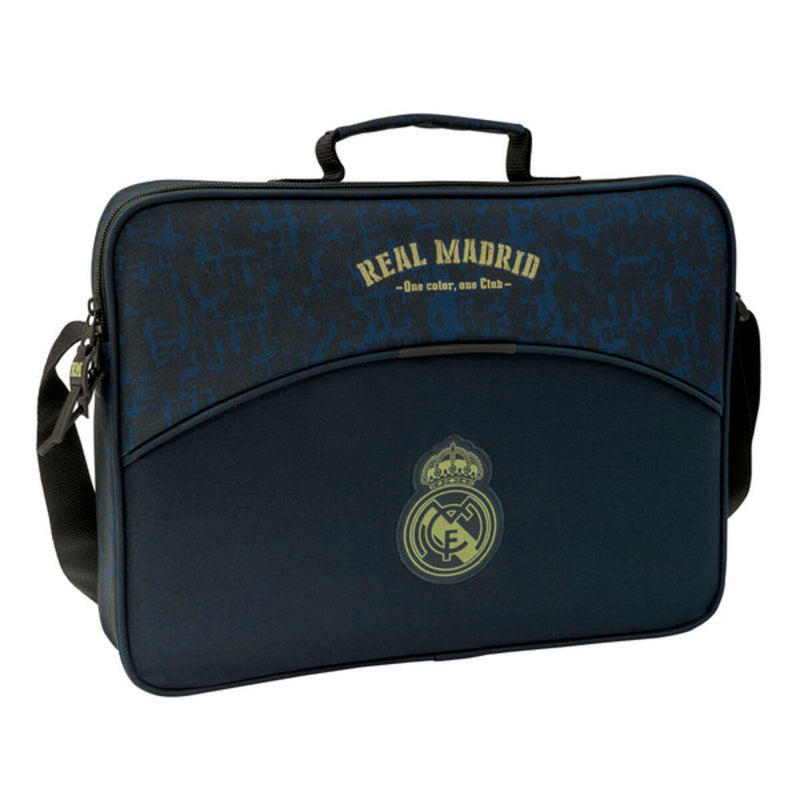 School Satchel Real Madrid C.F. Navy Blue (38 x 28 x 6 cm)