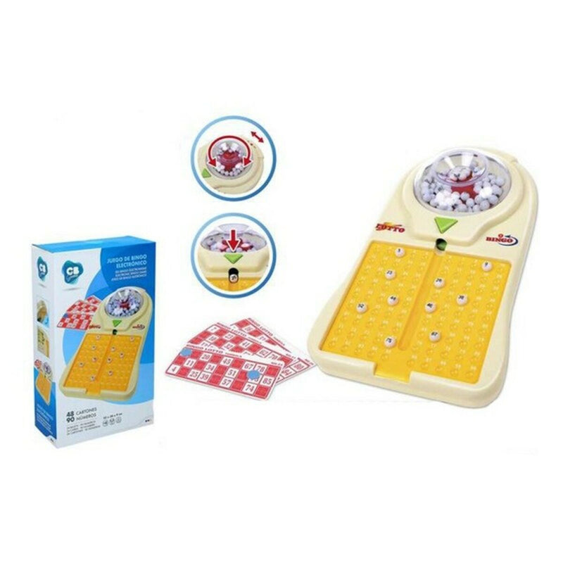 Bingo CB Games Colorbaby 25680 Yellow Cardboard Plastic Electric