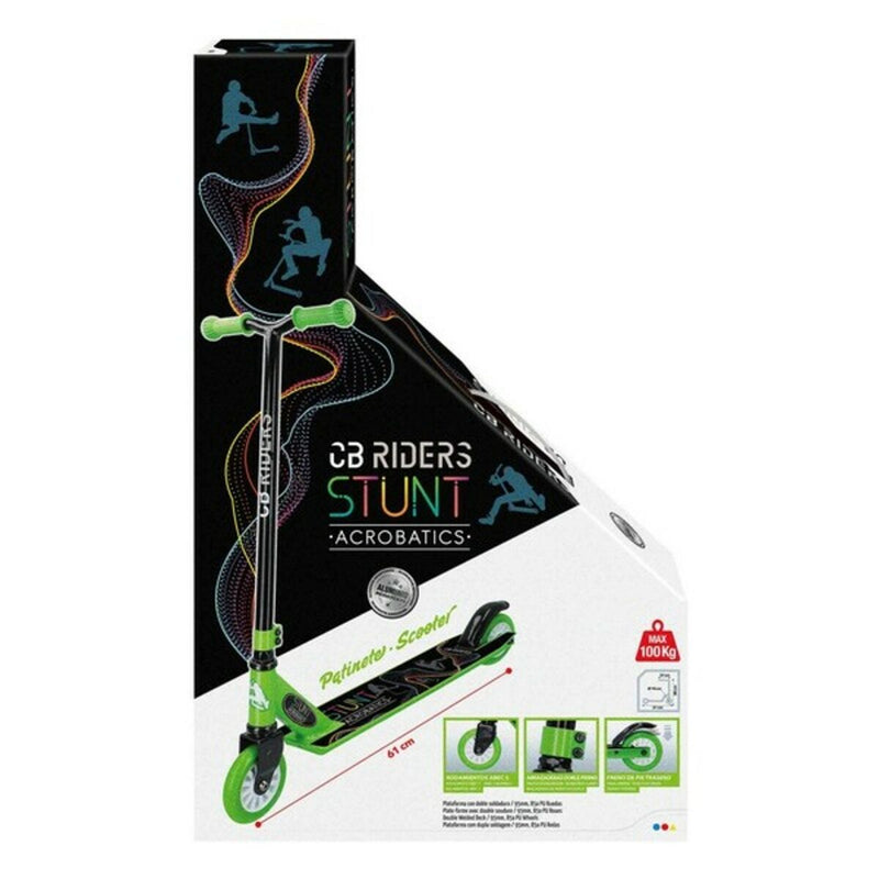 Scooter CB Riders Colorbaby 54065 Black/Green (61 x 37 x 80 cm)
