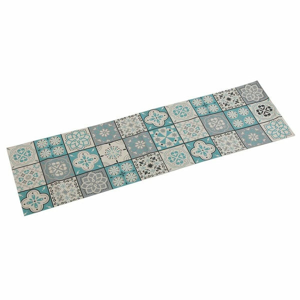 Table Runner Versa Mosaic Turquoise Polyester (44,5 x 0,5 x 154 cm)