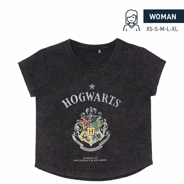 Women’s Short Sleeve T-Shirt Harry Potter Grey Dark grey