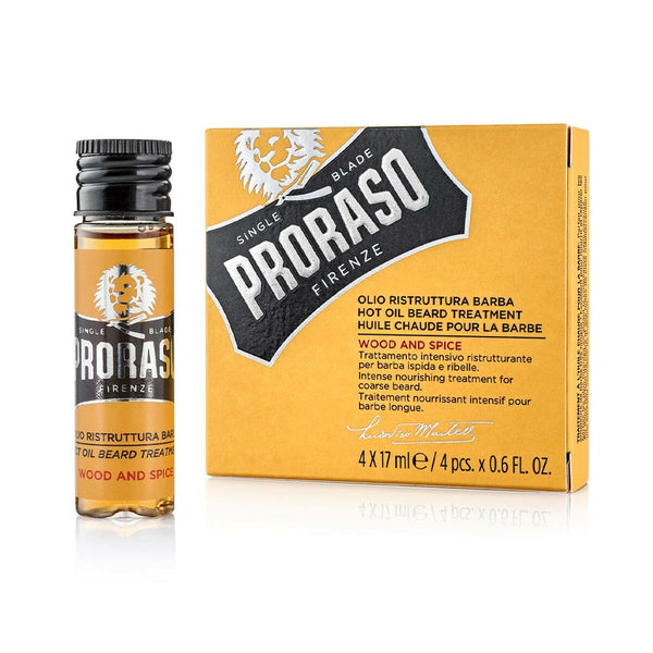 Beard Oil Yellow Proraso Hot (4 x 17 ml)
