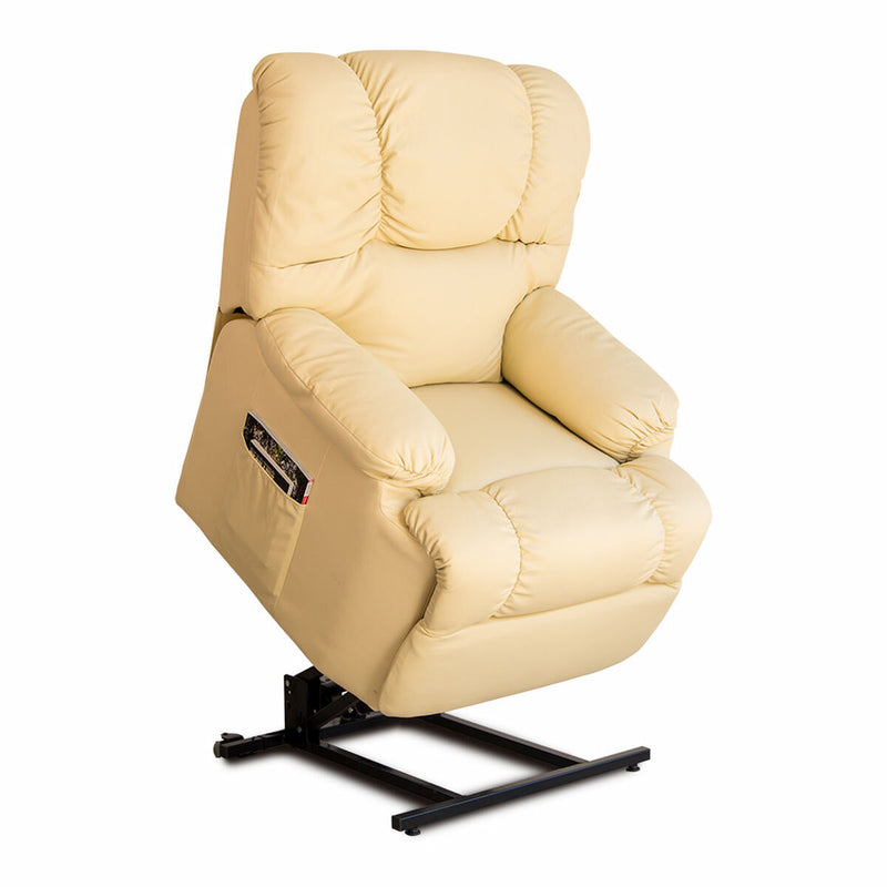 Lifter Armchair With Massager Astan Hogar Cream Synthetic Leather