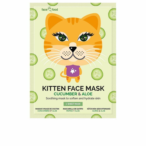 Soothing Mask 7th Heaven Animal Kitten Cucumber (1 Unit) (1 uds)
