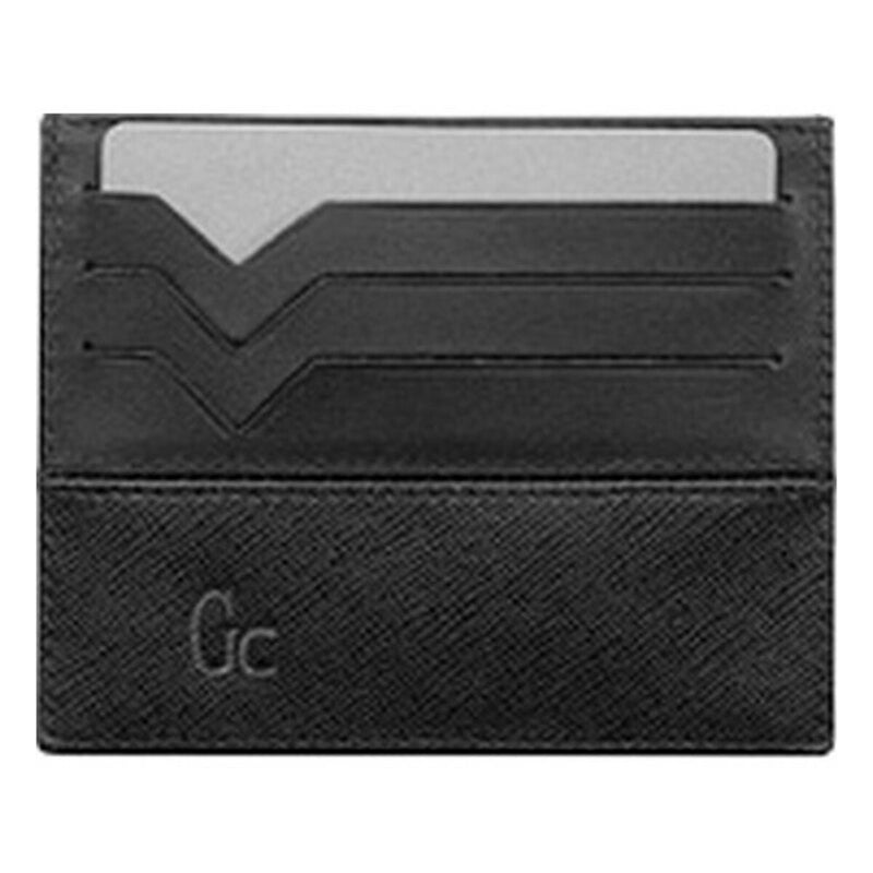 Men's Card Holder GC Watches L01003G2 Black Leather