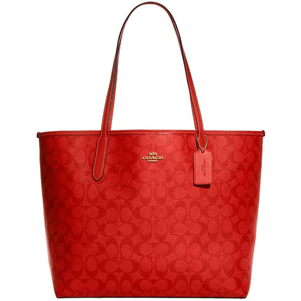 Women's Handbag Coach CA157-IMQRG 46 x 29 x 16 cm Red
