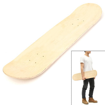 Blank Double Warped Concave Deck Natural Wood Skate Deck DIY Skateboard