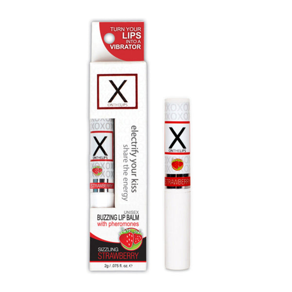 X On The Lips Strawberry Sensuva E24293