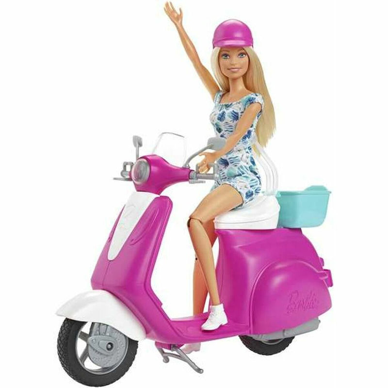 Doll Barbie And Her Scooter