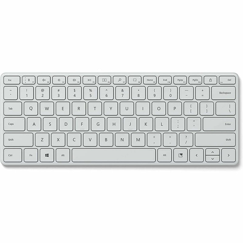 Wireless Keyboard Microsoft 21Y-00054 Spanish Qwerty White Wireless
