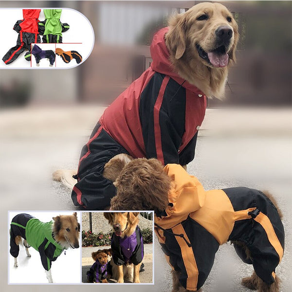 Large dog pet raincoat
