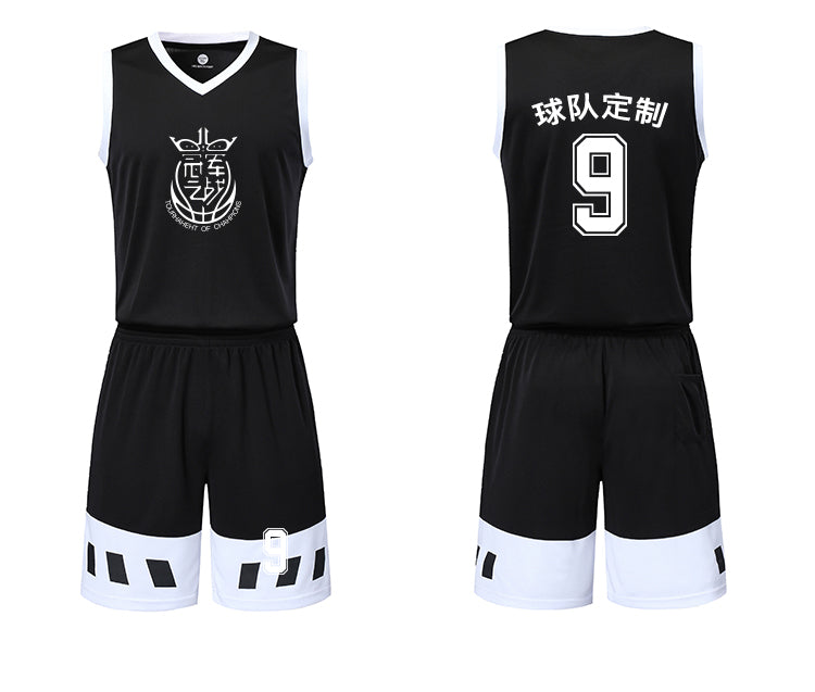 Start of the school season basketball clothing team uniforms custom personalized printing sweat-absorbent breathable basketball suits