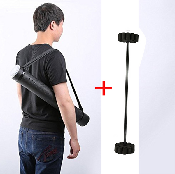 Plastic Archery Arrow Case Carrier With Strap Adjustable Arrow Quivers Back Black with Arrow Inserts
