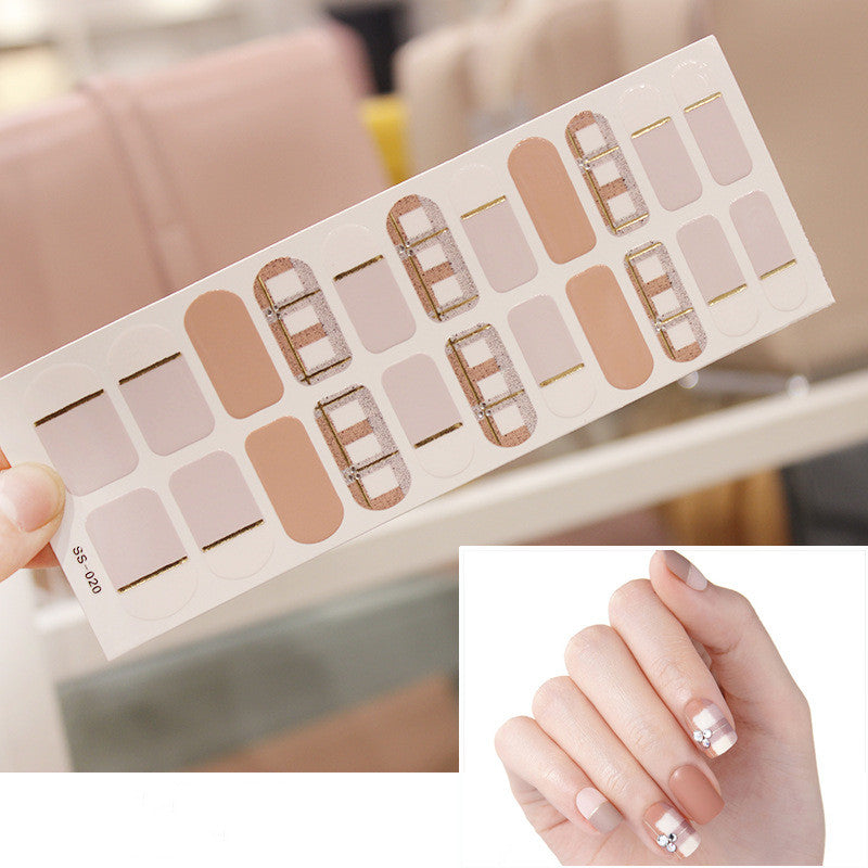 Nail Art Stickers Waterproof Colorful Christmas Letters