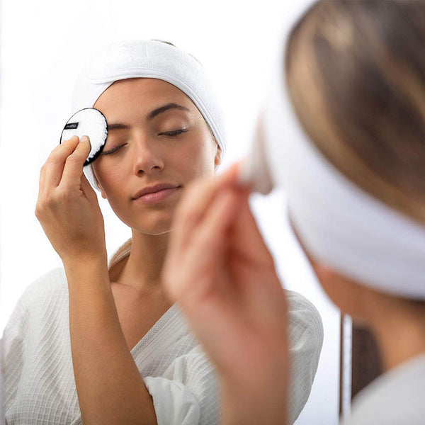 Towel Puff Makeup Face-Skin-Care Facial-Headband 3pcs Spa