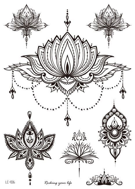 Water Henna Tattoo Sticker