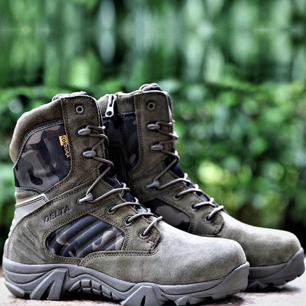 Delta High-Top Training Boots Mountaineering Combat Tactical Boots Special Forces Cowhide