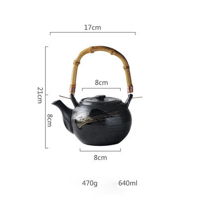Japanese ceramic teapot Kung Fu tea set