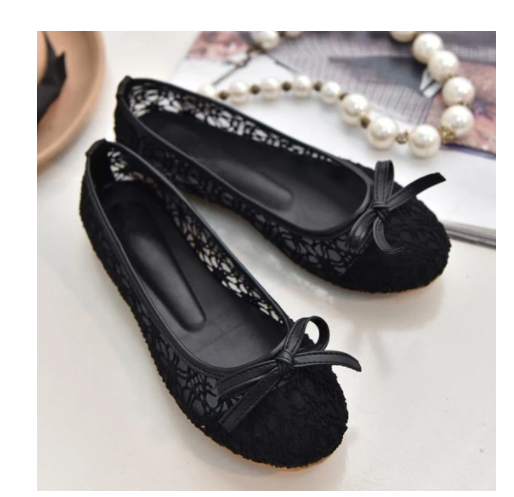 Hollow Breathable Lace Mesh Shoes For Women