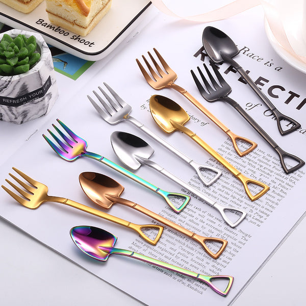 Colorful stainless steel coffee spoon