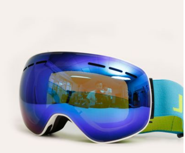 Double layer anti fog men's large spherical ski goggles for goggles
