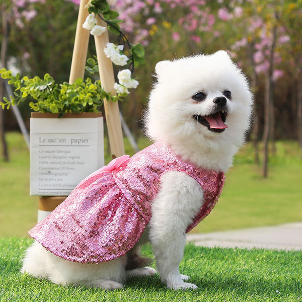 Dog Cat Princess Sequin Skirt