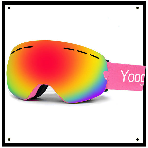 Adult double-layer ski goggles
