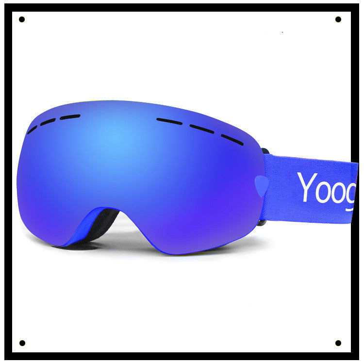 Adult double-layer ski goggles