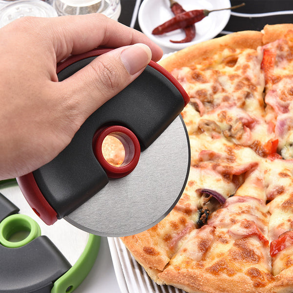 Round Handguard Roller Pizza Knife Pizza Flying Saucer Round Knife