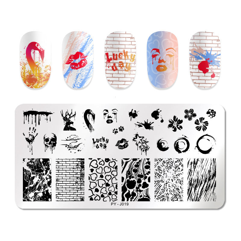 Manicure stainless steel printing plate