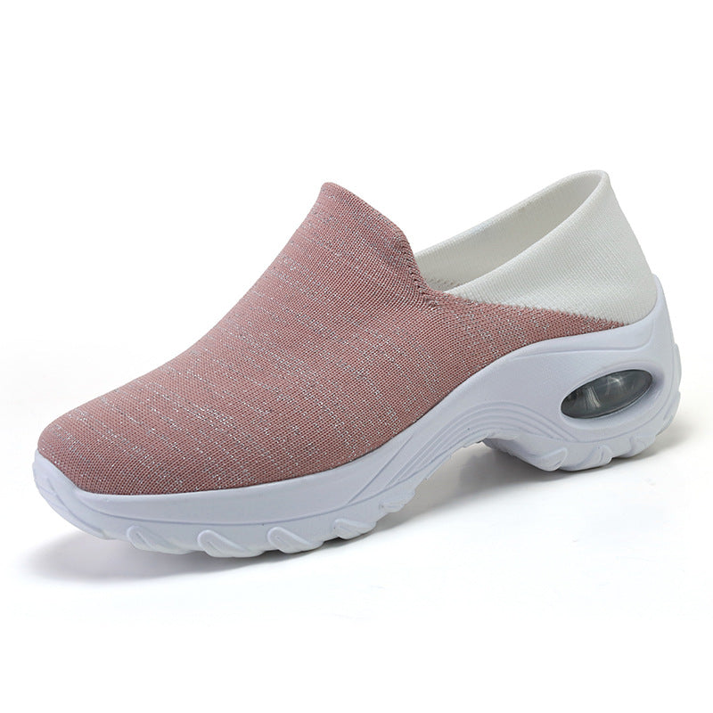 Middle-aged And Elderly Sports Shoes, Lightweight Non-slip Walking Shoes, Thick-soled Rocking Shoes
