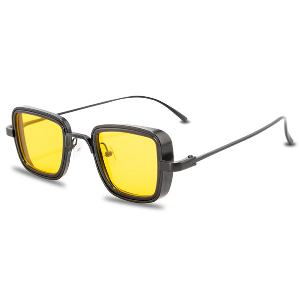 Trend Vintage Square Sun Glasses Male Mirror Cool Eyewear Unisex UV400 Steampunk